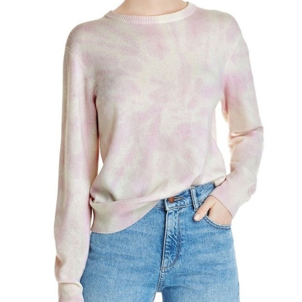 Naadam Tie-Dye Cashmere Crewneck Sweater